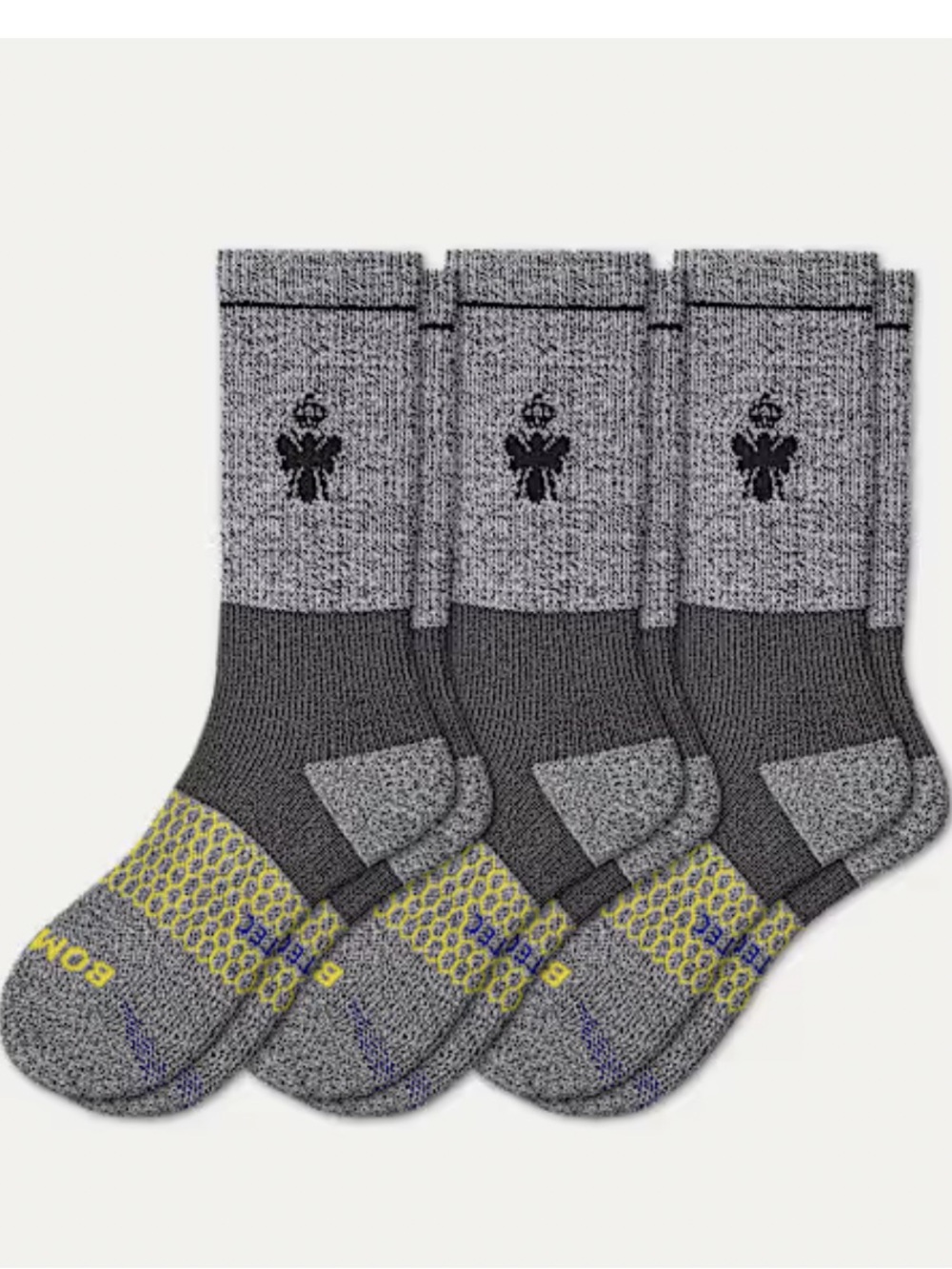 NWT Bombas compression socks set of 3, charcoal gray, Men's M - Picture 3 of 3